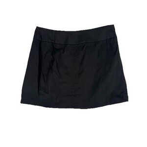 Tristan & Iseut Black Mini Skirt Size 12 Cotton Stretch Classic Career Canada